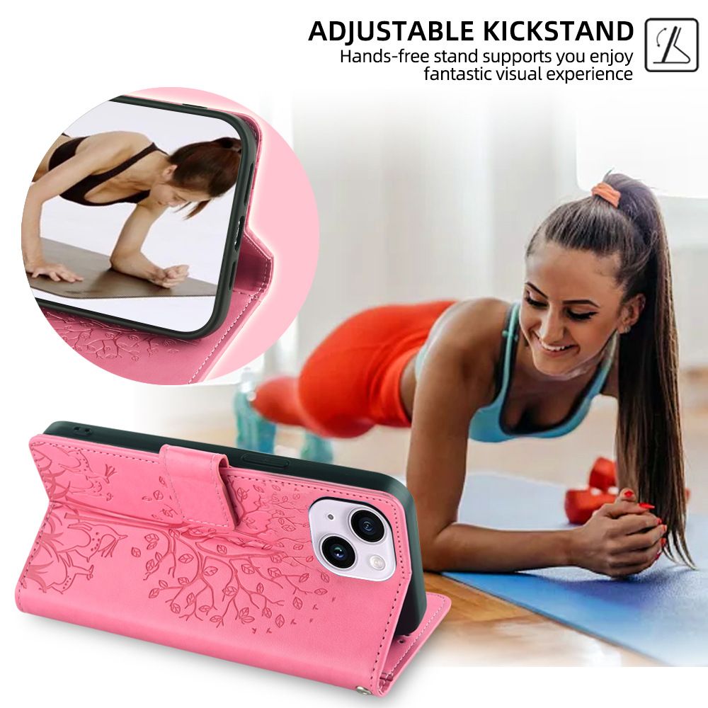 Wallet Leather Cover For iPhone 15 Plus 14 Plus 15 14 13 12 11 Pro Max XS Max XR X 8 7 Plus Case Card Slots Magnetic Closure Shockproof Cover with Hand Strap