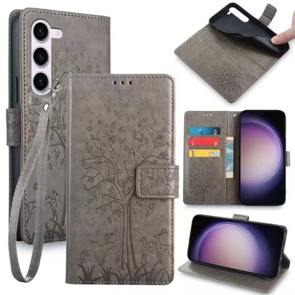 Wallet Leather Cover For Samsung Galaxy S24 S23 S22 S21 S20 Ultra S23 FES24 S23 S22 S21 Plus Note 20 Ulta 10 Plus 10 Lite 9 8 S10 Lite S9 S8 Plus S7 Edge Magnetic Closure with Hand Strap