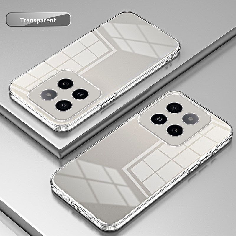 Plating Transparent Soft Shell Protective Cover For XiaoMi 14 13 12 11 10 10S 13T 12T 11T 10T Pro 13 12 11 10 Lite 13 12 11 10 Ultra Fall prevention Phone Case