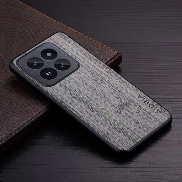 Made of bamboo Leather Phone Case for Xiaomi Mi 14 13 12 11 Pro 14 Ultra 13T 12T 11T 10T Pro 13 12 11 Lite Soft TPU Around The Edge Hard PC At The Back 3in1 material