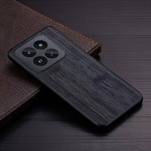 Made of bamboo Leather Phone Case for Xiaomi Mi 14 13 12 11 Pro 14 Ultra 13T 12T 11T 10T Pro 13 12 11 Lite Soft TPU Around The Edge Hard PC At The Back 3in1 material
