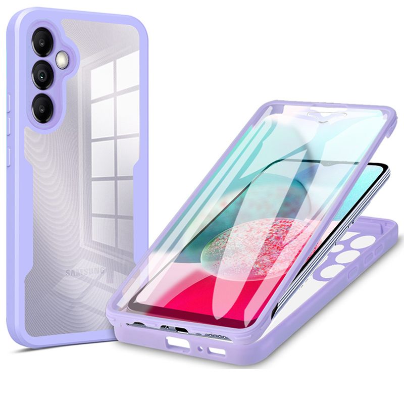 360 Full Cover For Samsung Galaxy A55 A35 A25 A15 A05S A54 A34 A24 A14 A04S A04e Transparent Shockproof Phone Case