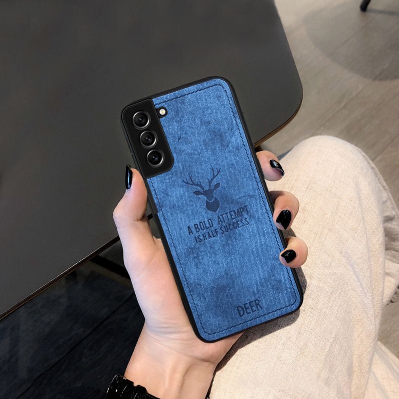 Cover for Samsung Galaxy Note 8 9 10 S8 S9 S10 S20 S21 S22 S23 S24 Plus Note 20 Ultra A55 A35 A25 A15 A34 A54 A14 Simple Cloth Pattern Shockproof Bumper Phone Case
