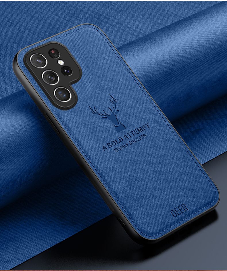 Cover for Samsung Galaxy Note 8 9 10 S8 S9 S10 S20 S21 S22 S23 S24 Plus Note 20 Ultra A55 A35 A25 A15 A34 A54 A14 Simple Cloth Pattern Shockproof Bumper Phone Case