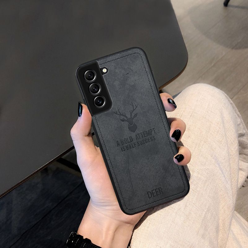 Cover for Samsung Galaxy Note 8 9 10 S8 S9 S10 S20 S21 S22 S23 S24 Plus Note 20 Ultra A55 A35 A25 A15 A34 A54 A14 Simple Cloth Pattern Shockproof Bumper Phone Case
