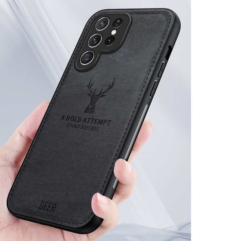 Cover for Samsung Galaxy Note 8 9 10 S8 S9 S10 S20 S21 S22 S23 S24 Plus Note 20 Ultra A55 A35 A25 A15 A34 A54 A14 Simple Cloth Pattern Shockproof Bumper Phone Case