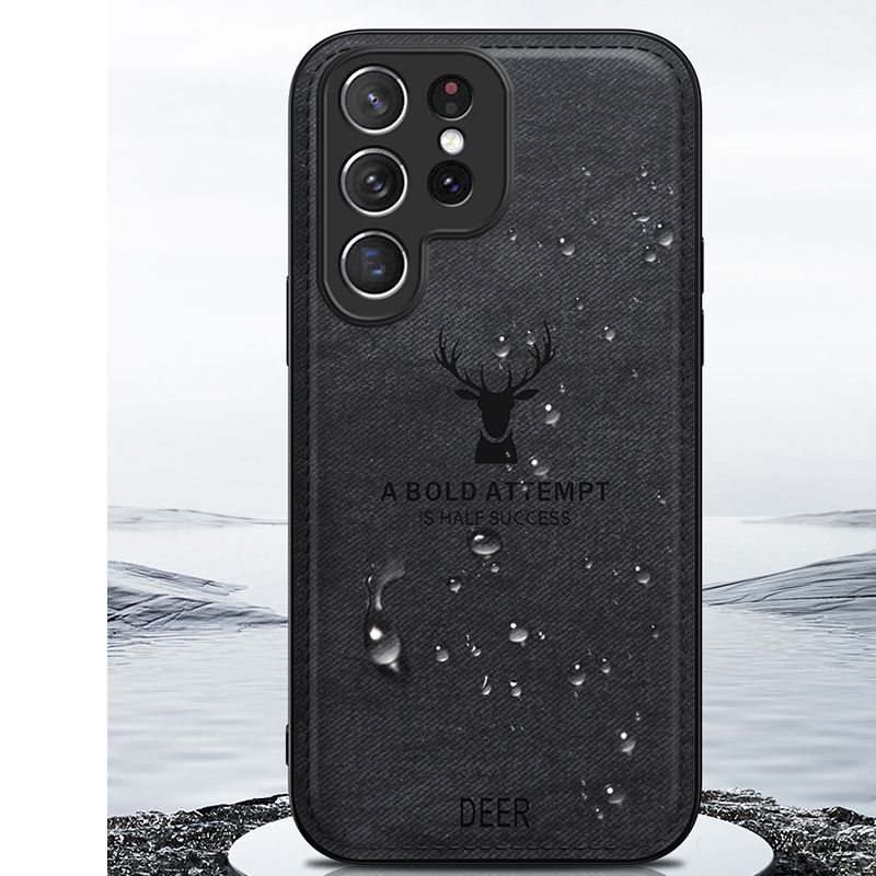 Cover for Samsung Galaxy Note 8 9 10 S8 S9 S10 S20 S21 S22 S23 S24 Plus Note 20 Ultra A55 A35 A25 A15 A34 A54 A14 Simple Cloth Pattern Shockproof Bumper Phone Case