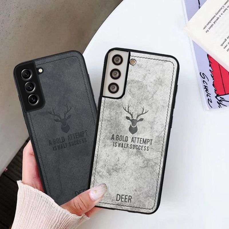 Cover for Samsung Galaxy Note 8 9 10 S8 S9 S10 S20 S21 S22 S23 S24 Plus Note 20 Ultra A55 A35 A25 A15 A34 A54 A14 Simple Cloth Pattern Shockproof Bumper Phone Case