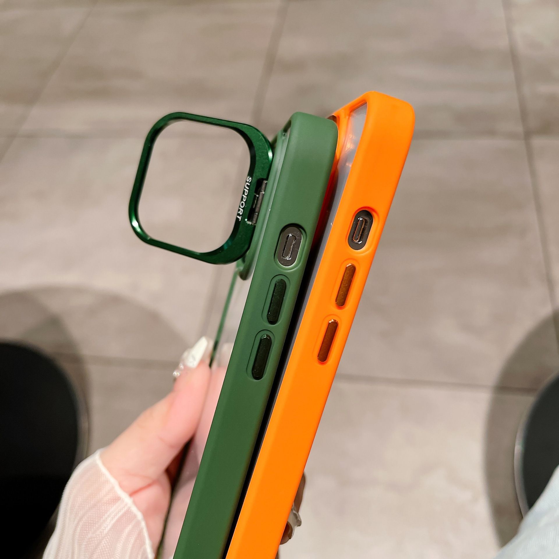 New Arrival - Phone Case for iPhone 15 14 13 12 11 Pro Max  Invisible Stand Transparent Magnetic Phone Case with Lens Film