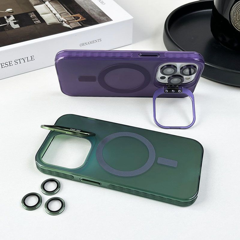New Arrival - iPhone 15 14 13 12 11 Pro Max Dazzle Magnetic Case Laser Aurora with Lens Film