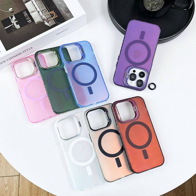 New Arrival - iPhone 15 14 13 12 11 Pro Max Dazzle Magnetic Case Laser Aurora with Lens Film