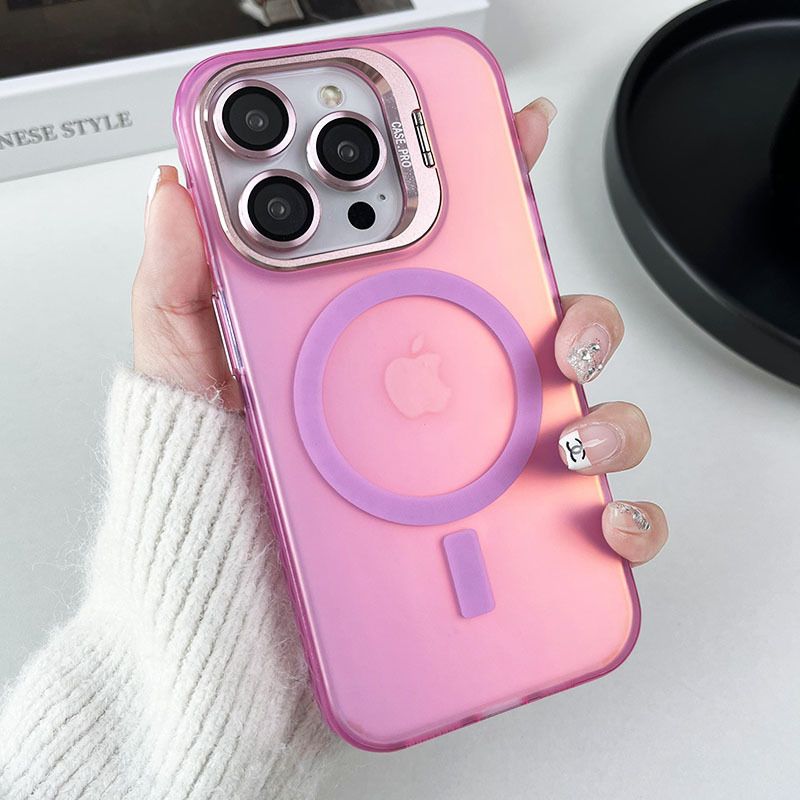 New Arrival - iPhone 15 14 13 12 11 Pro Max Dazzle Magnetic Case Laser Aurora with Lens Film