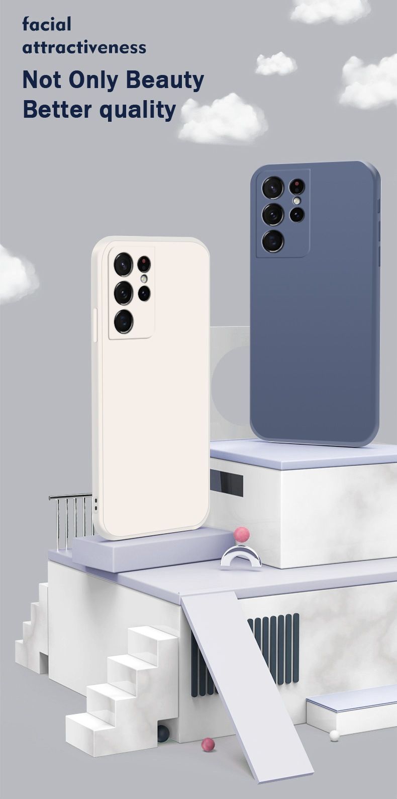 Liquid Silicone Cover for Samsung Galaxy S24 Ultra S23 S22 S21 S20 S10 Plus Note 20 8 9 10 A23 A73 A53 A14 A34 A54 A51 A71 A52 A72 Skin Sense Straight Edge Soft Case
