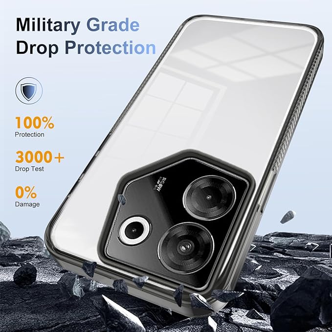 For Tecno Camon 20s Pro 5G/CK8n / Camon 20 Pro 5G/CK8n Case Cover, Transparent Hard Acrylic pc Hard Back Plate Shockproof Protective Case