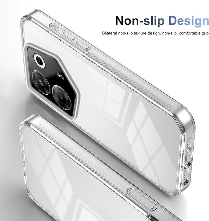 For Tecno Camon 20s Pro 5G/CK8n / Camon 20 Pro 5G/CK8n Case Cover, Transparent Hard Acrylic pc Hard Back Plate Shockproof Protective Case
