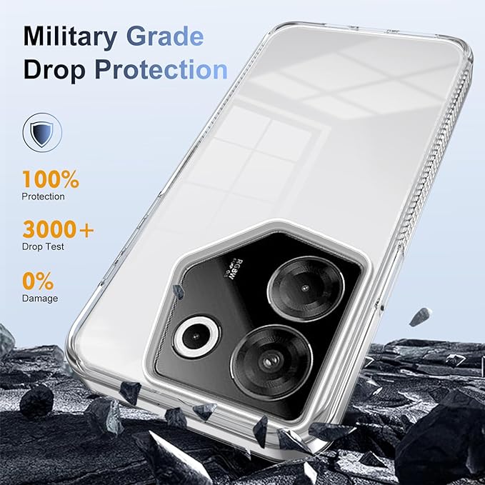 For Tecno Camon 20s Pro 5G/CK8n / Camon 20 Pro 5G/CK8n Case Cover, Transparent Hard Acrylic pc Hard Back Plate Shockproof Protective Case