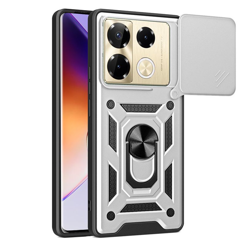 Slide Camera Lens Cover for Infinix Hot 40 40i Smart 8 Pro Plus Note 40 Pro Itel A70 A60S P55 Tecno Spark Go 2024/Tecno Spark 20/Tecno Spark20C Camon 30 Pro / Camon 30 Premier 5G Phone Case