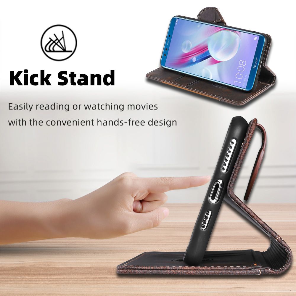 Leather Flip Cover for Tecno Camon 30 Spark 20 Pro Plus 30 20 Premier Pova 6 Pro 5G Wallet Design with Card Slots Magnetic Lock Case