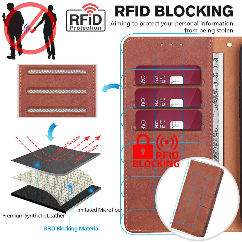 Flip Cover for Tecno Camon 30 Spark 20 Pro Plus 30 20 Premier Pova 6 Pro 5G 18P Spark 10C 10 Pro Shockproof Anti-Theft Wallet Leather Design [Magnetic Closure] Shockproof Cellphone Cases