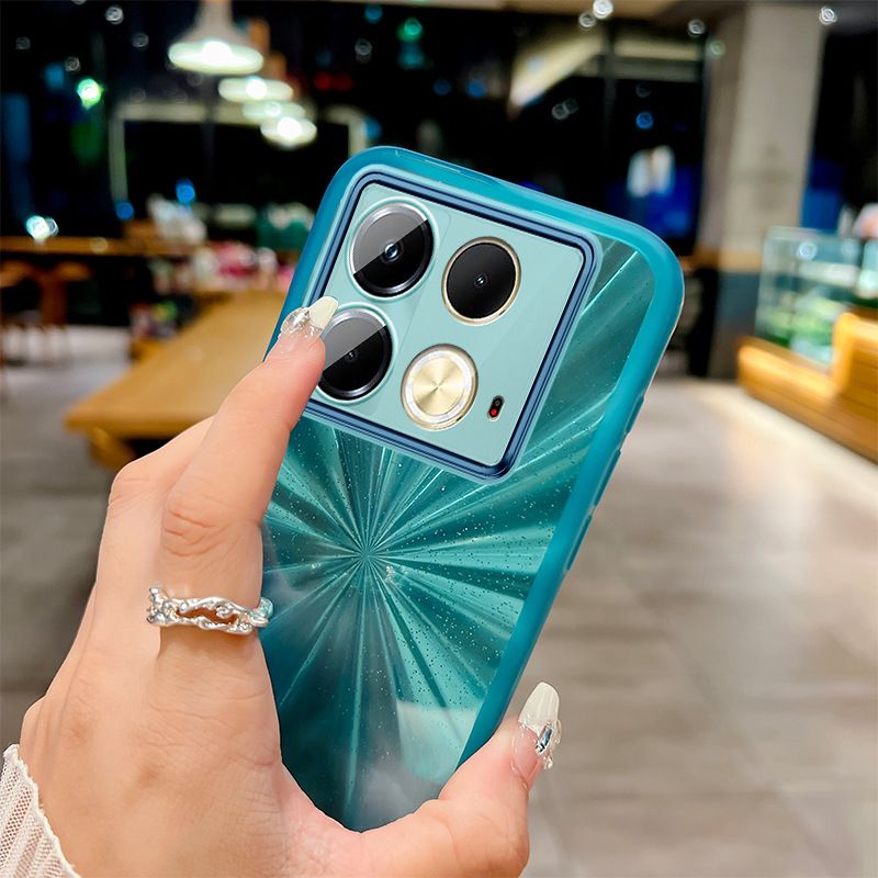New Arrival - Transparent With Glitter Paper 2 in 1 Phone Case For Infinix Note 40 40 Pro 40 Pro+ 30 Pro 30i Hot 40 Pro 40i 30 30i 20 12 12i 12 Play with Lens Film Protective Back Cover