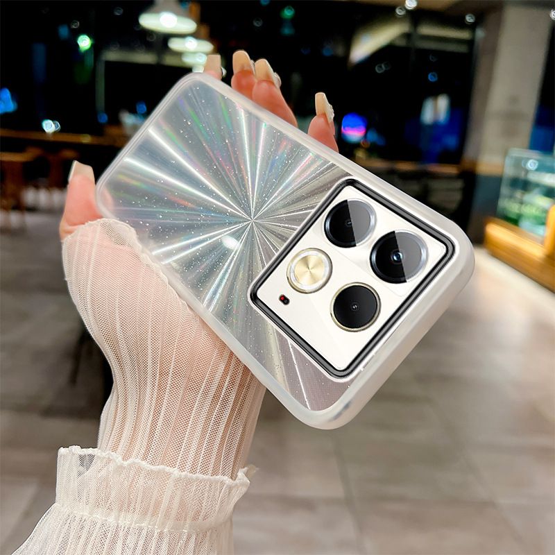 New Arrival - Transparent With Glitter Paper 2 in 1 Phone Case For Infinix Note 40 40 Pro 40 Pro+ 30 Pro 30i Hot 40 Pro 40i 30 30i 20 12 12i 12 Play with Lens Film Protective Back Cover