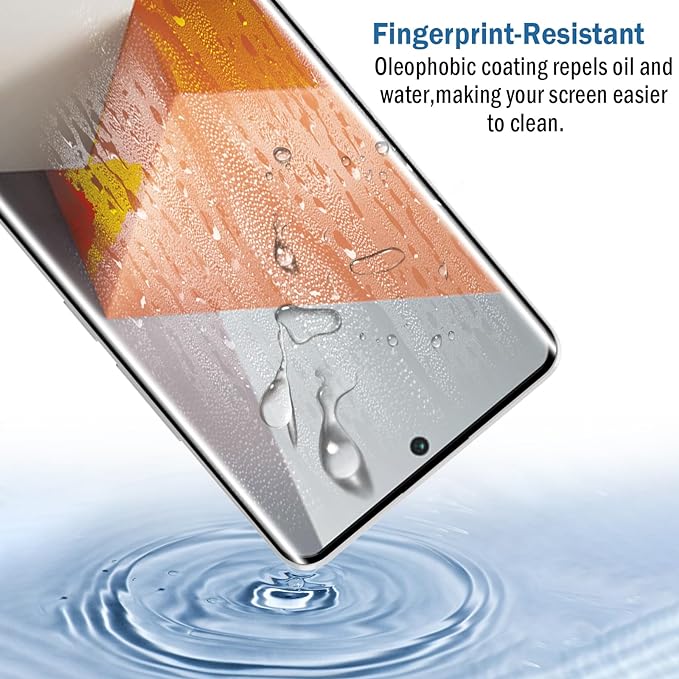 [2 Pieces] For Xiaomi Redmi Note 13 Pro+/Plus 5G [9H Full Glue Cover] Tempered Glass Screen Protector, 9H Hardness Anti-Scratch No Bubble Tempered Glass Protective Film