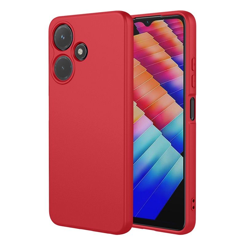 Silicone Liquid Soft And Smooth Touch Phone Case For Infinix Hot 30 30i 30 Play 40 Pro 40i 20s 20 Play 12i 12 Pro 12 Play 11s 11 10i 10 Play 10s 10T 9 9 Play Shock-Absorbing Thin Cover