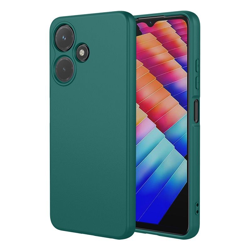 Silicone Liquid Soft And Smooth Touch Phone Case For Infinix Hot 30 30i 30 Play 40 Pro 40i 20s 20 Play 12i 12 Pro 12 Play 11s 11 10i 10 Play 10s 10T 9 9 Play Shock-Absorbing Thin Cover