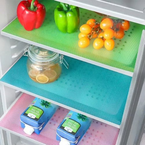 CLEARANCE OFFER Durable Washable Refrigerator Mats Drawer Placemats 4 Pack