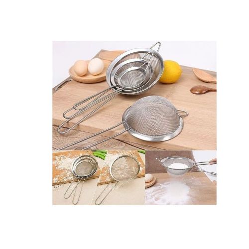 CLEARANCE OFFER Stainless Steel Strainers Sieve-3Pcs