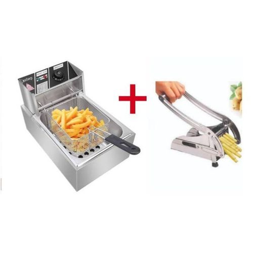 CLEARANCE OFFER Nunix Deep Fryer Plus Free Chips Cutter 6L