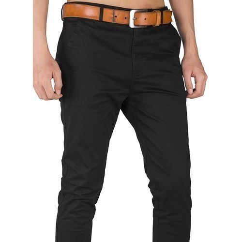 CLEARANCE OFFER Fashion Black Soft Khaki Trouser Stretch Slim Fit Casual
