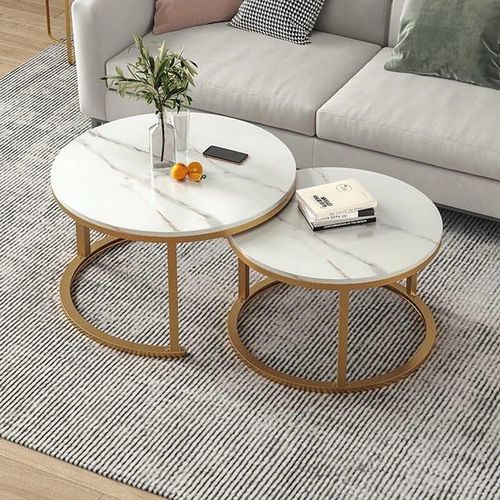 CLEARANCE OFFER PURE MARBLE NESTING TABLE