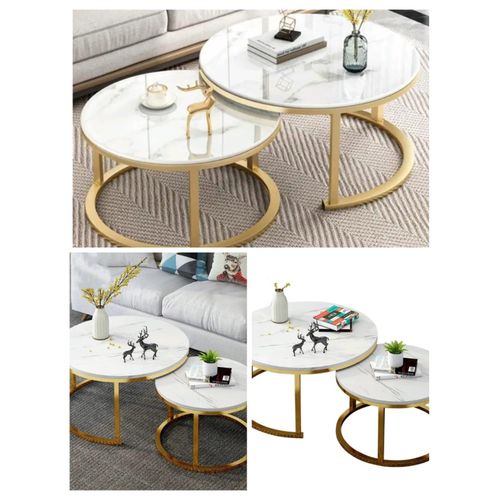 CLEARANCE OFFER PURE MARBLE NESTING TABLE