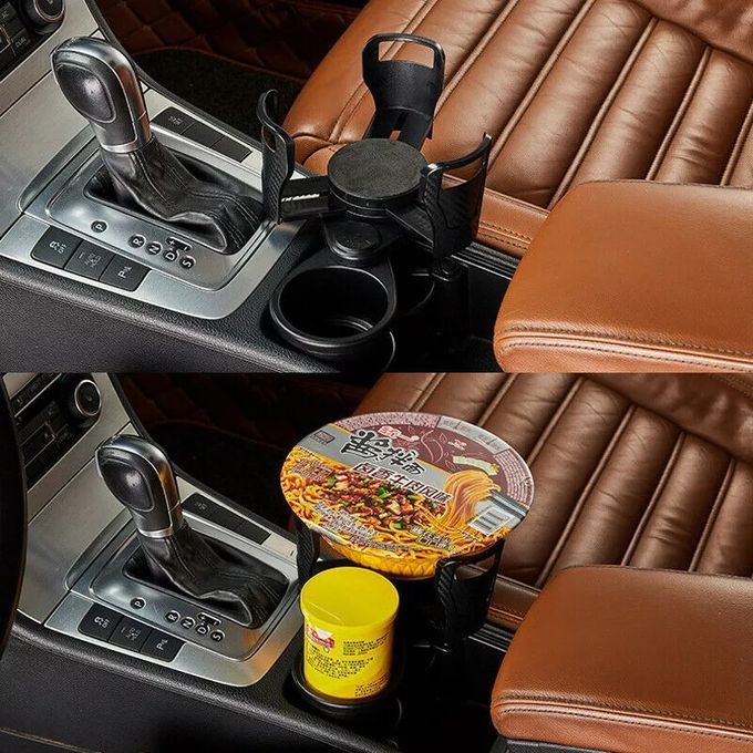 Expandable Dual Slot Car Cup Holder