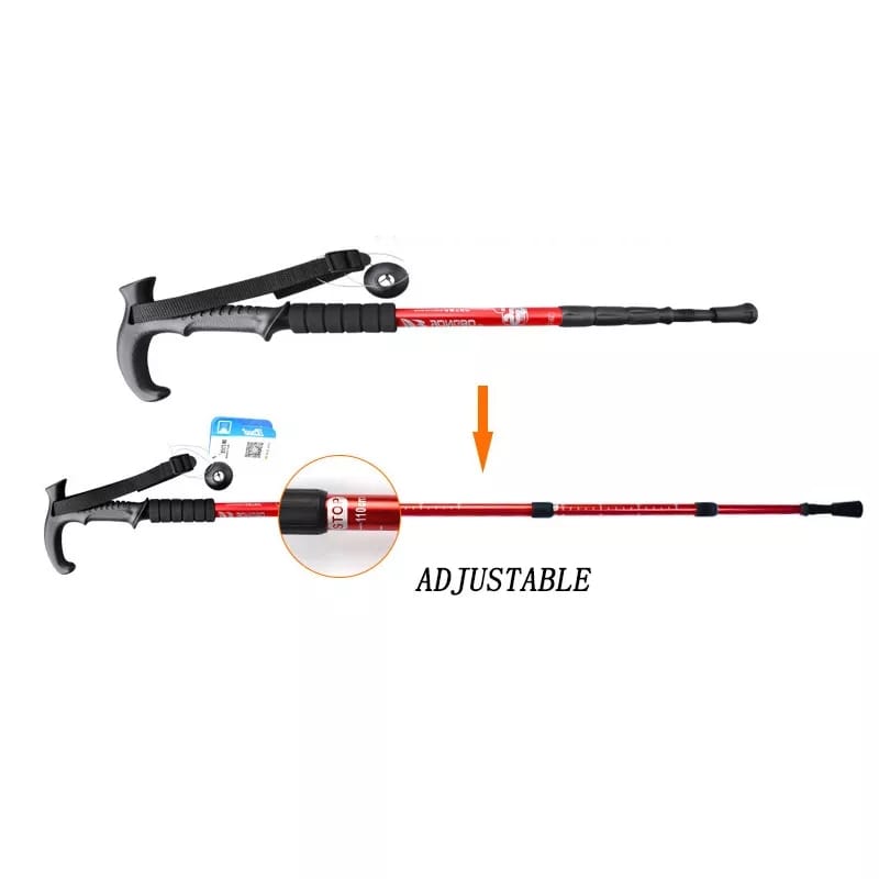 Anti shock Trekking Pole ultralight walking Sticks Adjustable Hiking Canes Telescope Crutch for Nordic Walking stiks.