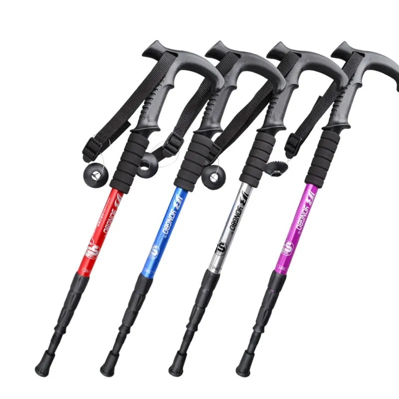 Anti shock Trekking Pole ultralight walking Sticks Adjustable Hiking Canes Telescope Crutch for Nordic Walking stiks.