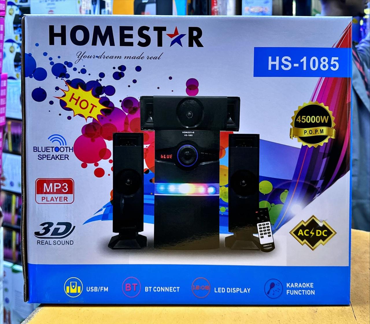 HOMESTAR  AC/DC 3.1 CH SUBWOOFER HOME THEATRE SPEAKER SYSTEM-USB/FM/BLUETOOTH-45,000W