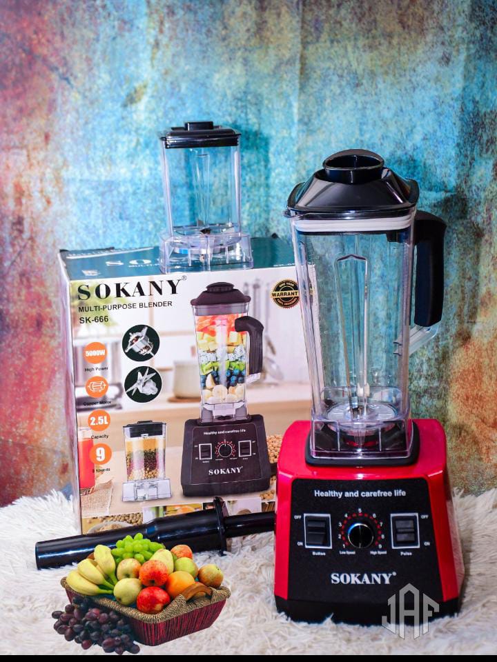 Sokany 2l 2 In 1 Heavy Duty Commercial Pro Blender +Grinder Jar