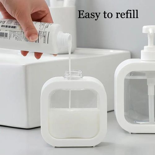 500ml Bathroom Soap Dispensers Refillable Lotion Shampoo Shower Gel Holder