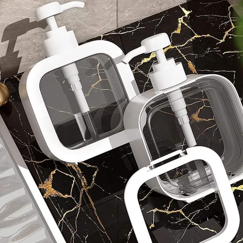 500ml Bathroom Soap Dispensers Refillable Lotion Shampoo Shower Gel Holder