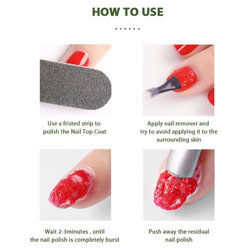 Dhavernas 【 15ml 】 Nail Polish Safe Burst Magic Gel Remover
