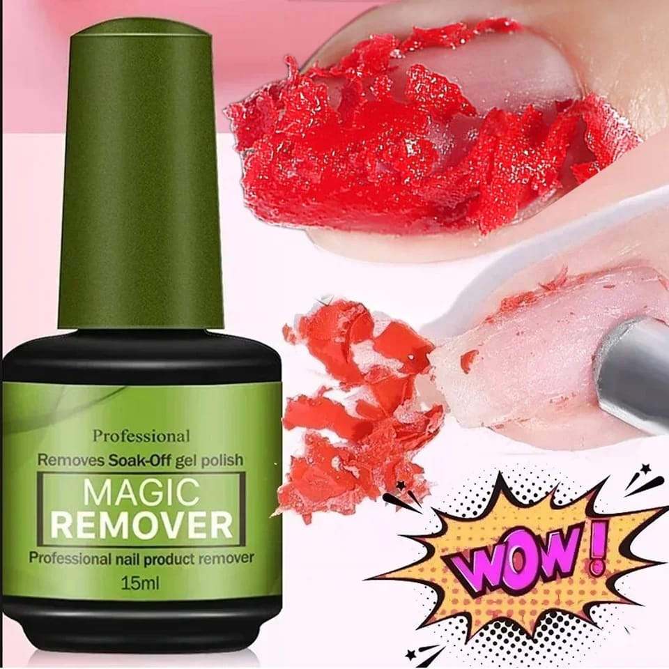 Dhavernas 【 15ml 】 Nail Polish Safe Burst Magic Gel Remover
