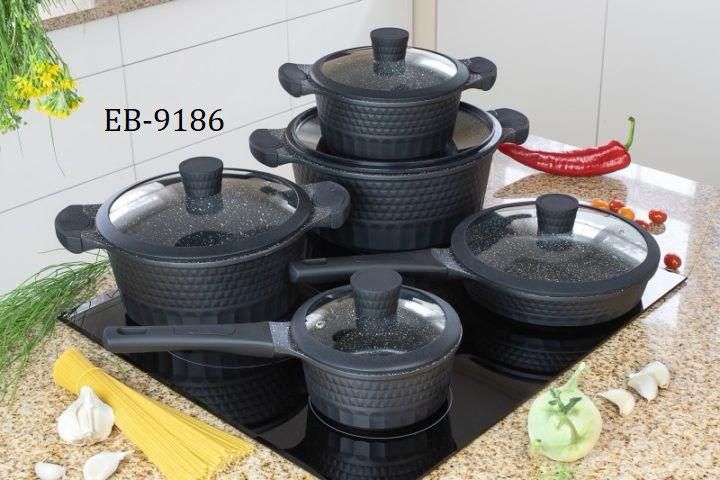 Edenberg 10-Piece Non-Stick Cookware Set/Sufuria - Induction Friendly.THIS ARE THE BEST COOKWARE SET LONG LASTING  WORTH YOUR MONEY