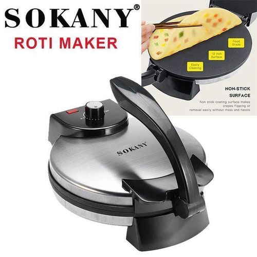 ANNIVERSARY DEALS.Sokany Modern Electric Chapati Maker Roti Maker Non-stick Coating Plates With Copper Wired Indicator Light