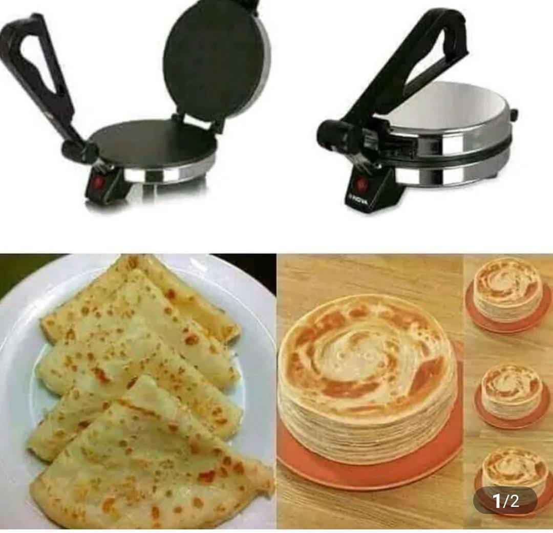 ANNIVERSARY DEALS.Sokany Modern Electric Chapati Maker Roti Maker Non-stick Coating Plates With Copper Wired Indicator Light