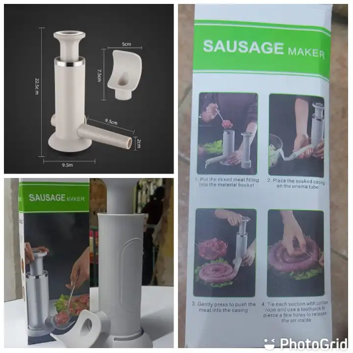 Sausage Maker Meatball Maker Sausage Stuffer Homemade Sausage Tool Dual Use Tool Filler Kitchen Accessories Cooking Utensils.PLEASE WATCH THE VIDEO BELOW ON HOW ITS USED