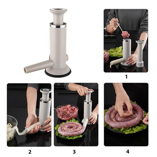 Sausage Maker Meatball Maker Sausage Stuffer Homemade Sausage Tool Dual Use Tool Filler Kitchen Accessories Cooking Utensils.PLEASE WATCH THE VIDEO BELOW ON HOW ITS USED