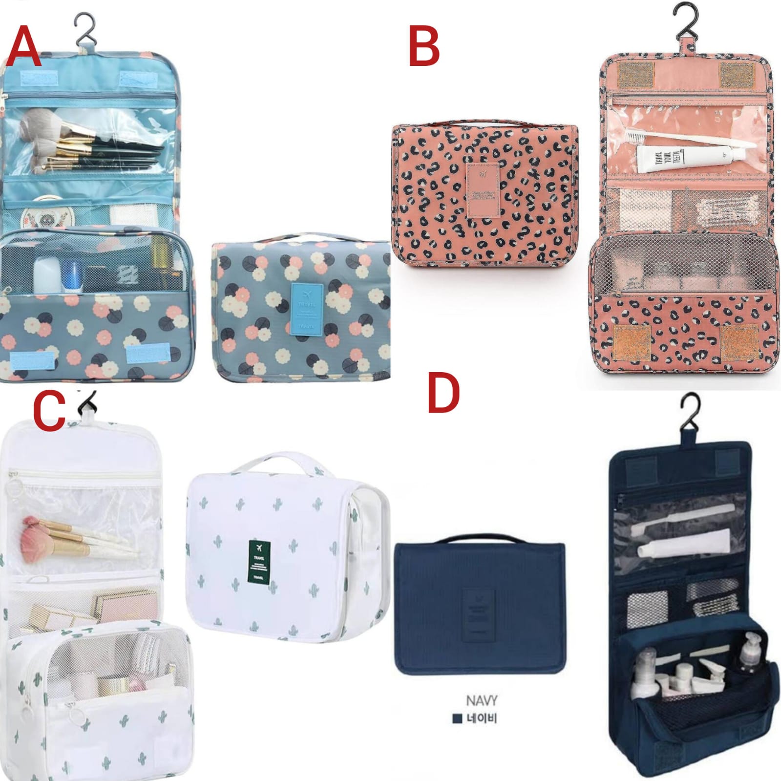 MAKEUP BAG. Fashion Portable Cosmetic Makeup Bag Light and soft material that is good for you to take it to travel.Big enough space to place your makeup stuff inside the bag, and excellent design