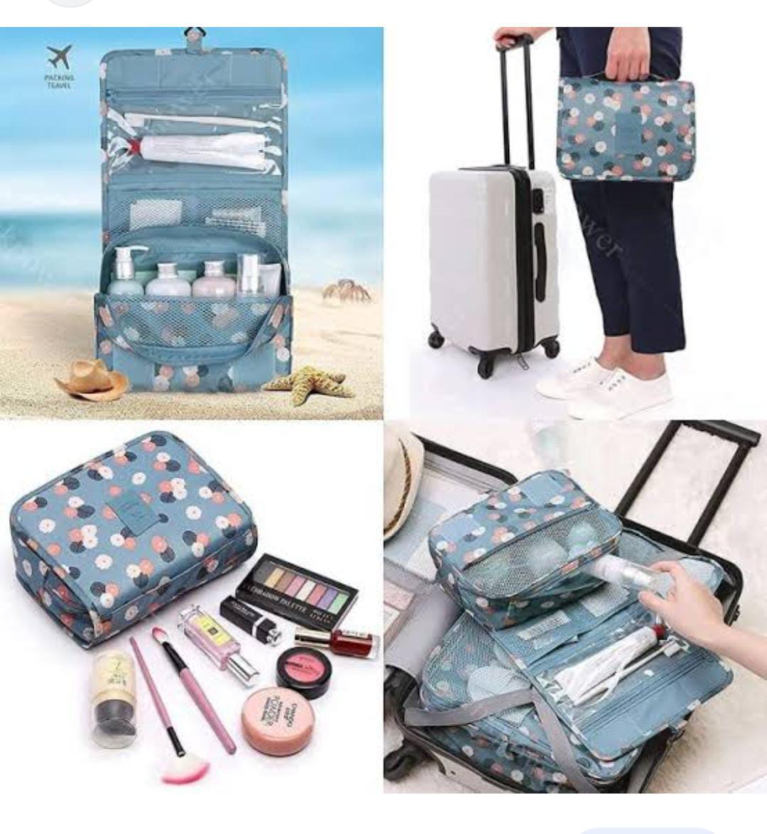 MAKEUP BAG. Fashion Portable Cosmetic Makeup Bag Light and soft material that is good for you to take it to travel.Big enough space to place your makeup stuff inside the bag, and excellent design
